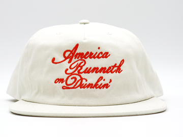 America Runneth On Dunkin' White Snapback America Runneth On Dunkin' White Snapback