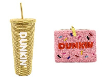 Gold Sparkly Tumbler and Beaded Sprinkle Pouch Gold Sparkly Tumbler and Beaded Sprinkle Pouch