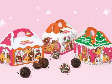 Salted Dark Chocolate Sprinkle and Holiday Sprinkle MUNCHKINS Salted Dark Chocolate Sprinkle and Holiday Sprinkle MUNCHKINS