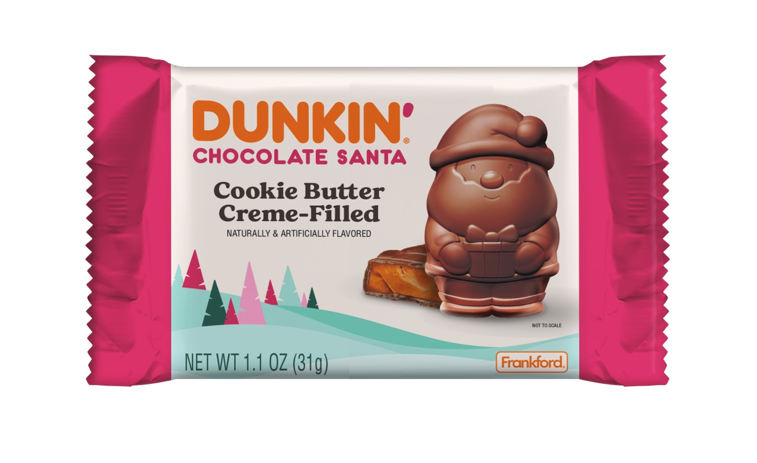 Dunkin' Chocolate Santa Cookie Butter Crème-Filled