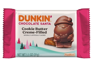 Dunkin' Chocolate Santa Cookie Butter Crème-Filled Dunkin' Chocolate Santa Cookie Butter Crème-Filled