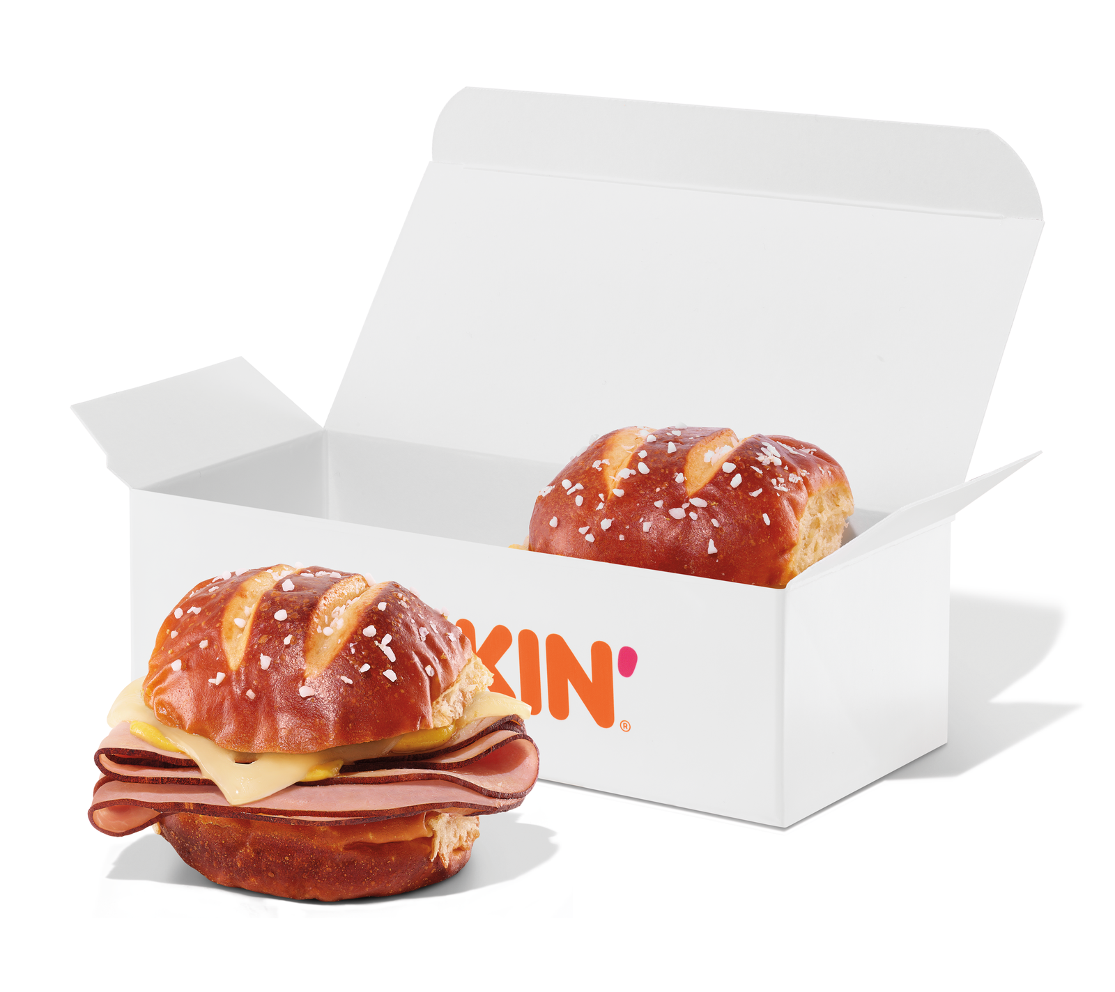 Dunkin' Ham & Swiss Pretzel Sliders