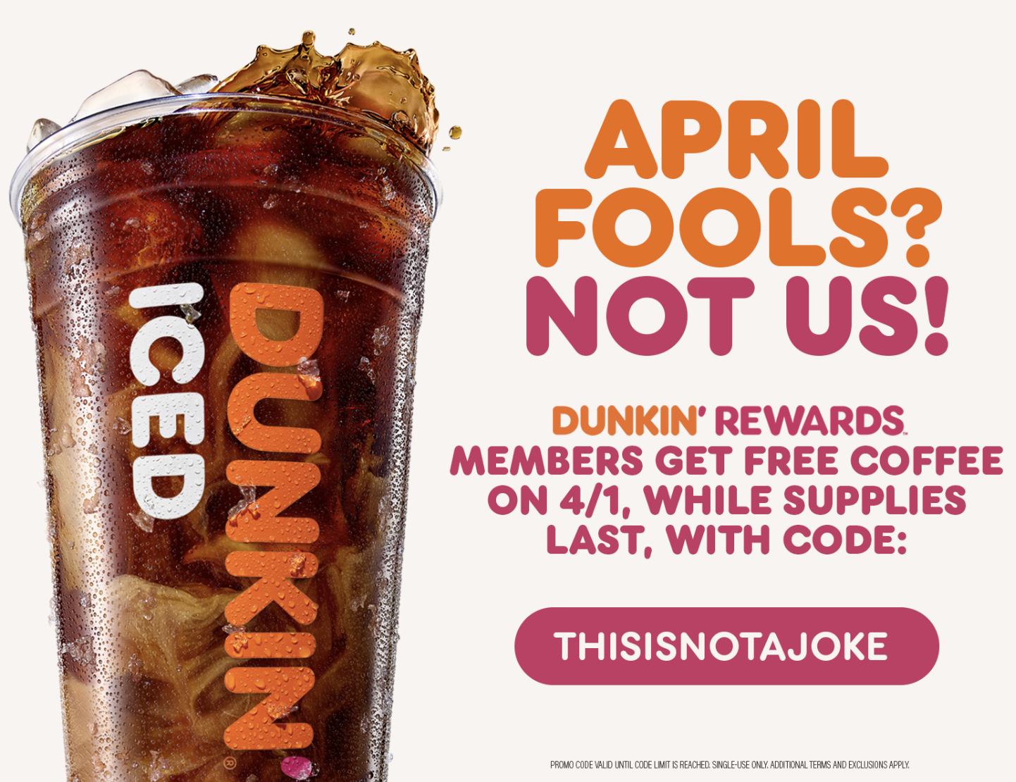 Dunkin' April Fools' Day