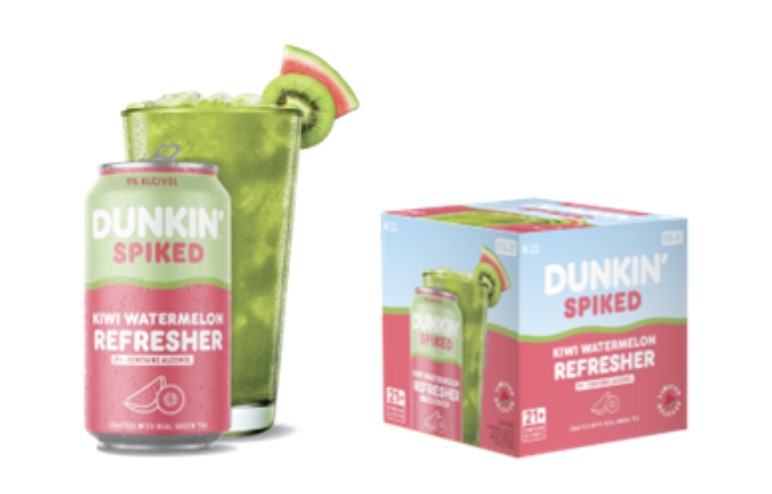 Dunkin' Spiked Kiwi Watermelon Refresher