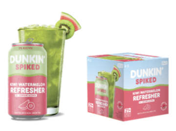 Dunkin' Spiked Kiwi Watermelon Refresher