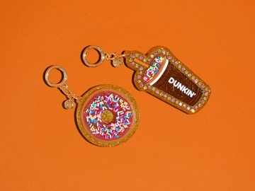 Dunkin’ Iced Coffee & Donut Bag Charms