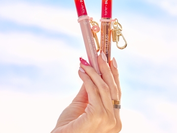 tarte x Dunkin' maracuja juicy melt mask and shimmer glass plump