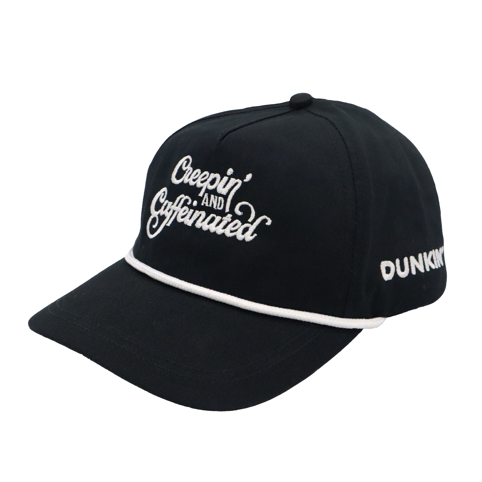 Creepin’ & Caffeinated Snapback Rope Hat