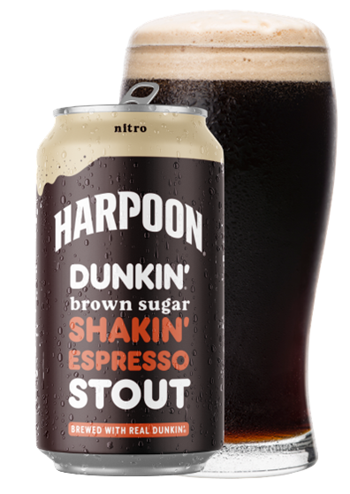 From the Tap to Your Glass: Harpoon x Dunkin’® Nitro Brown Sugar Shakin’ Espresso Stout Has Arrived