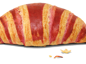 Dunkin' Raspberry Striped Croissant Dunkin' Raspberry Striped Croissant
