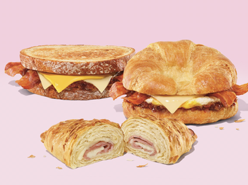 Ultimate Bacon Jam Breakfast Sandwich, Bacon Jam Grilled Cheese and Ham + Swiss Croissant Stuffer
