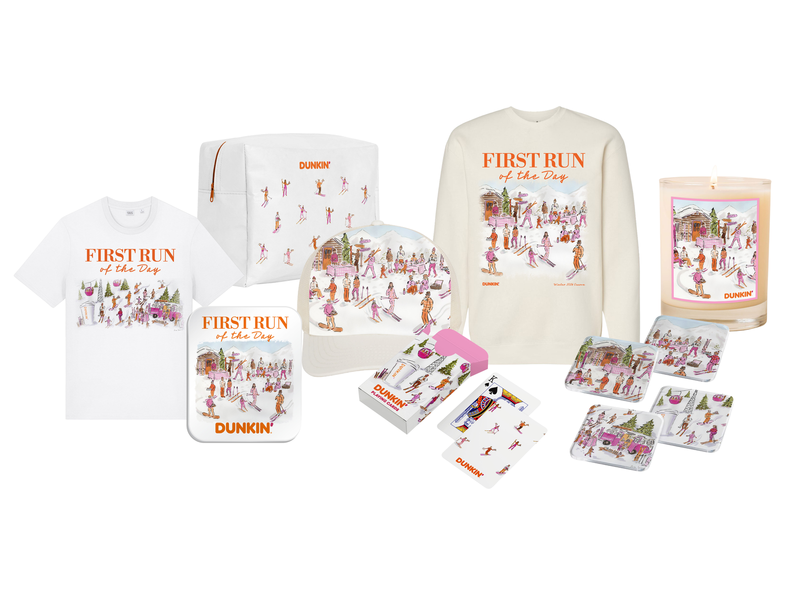 Dunkin' Winter Sports Merch Drop - First Run of the Day