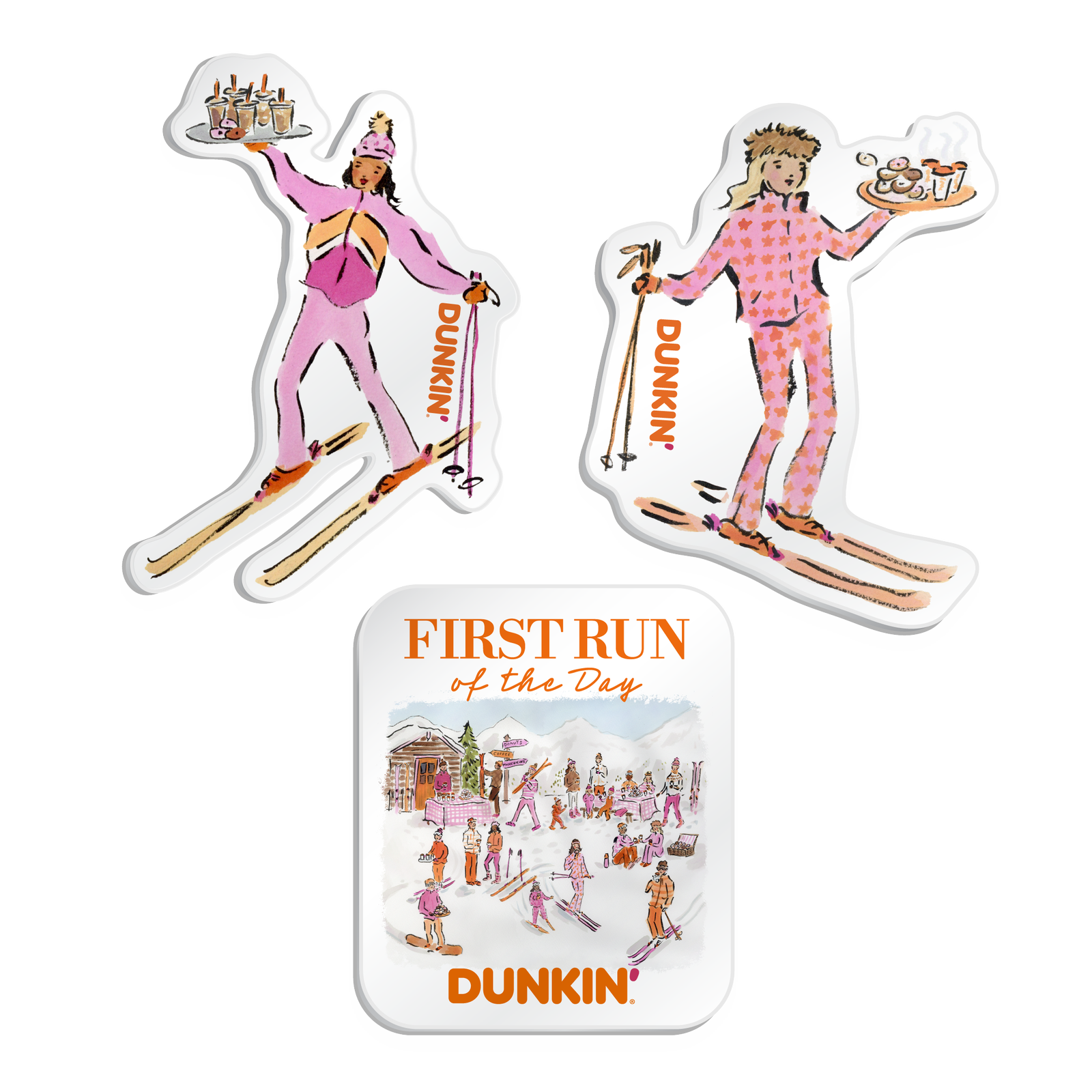 Dunkin' First Run of the Day Magnet Set