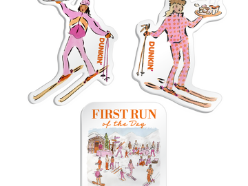 Dunkin' First Run of the Day Magnet Set