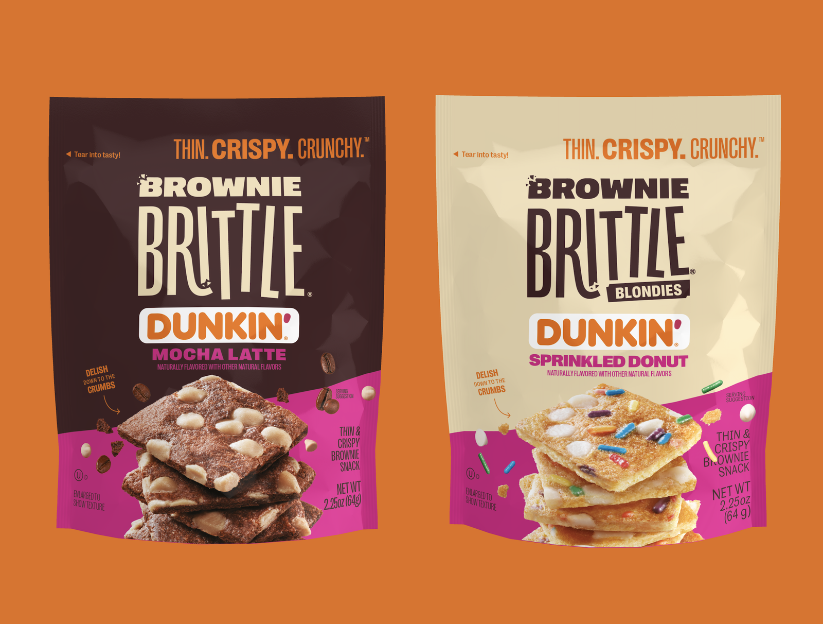 Brownie Brittle® and Dunkin’® Have the Edge on Sweet Snacking with New Coffee & Donut Flavors