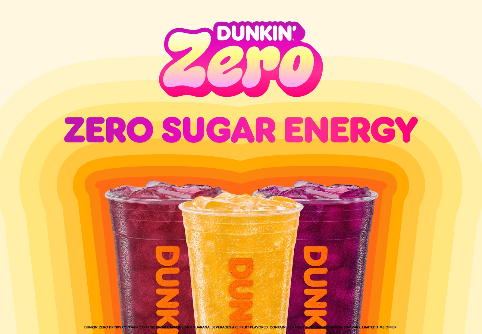 Dunkin' Zero Sugar Energy Drink Lineup