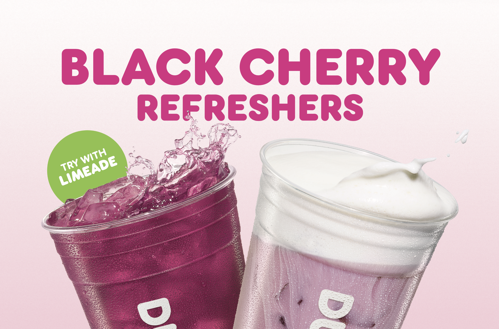 Dunkin' Black Cherry Refresher Lineup