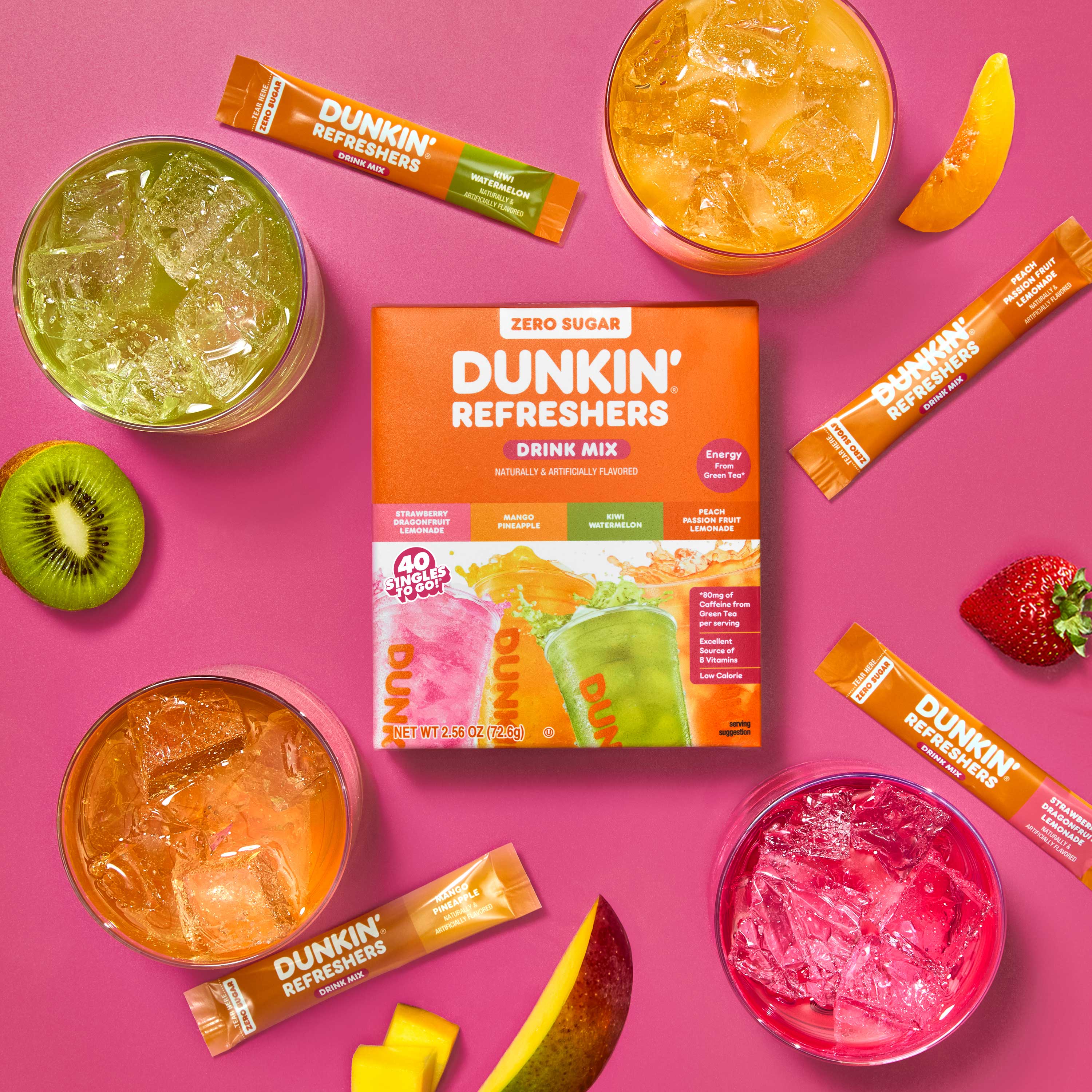 Dunkin Dunkin' Refreshers Singles To Go! Kiwi Watermelon — product image