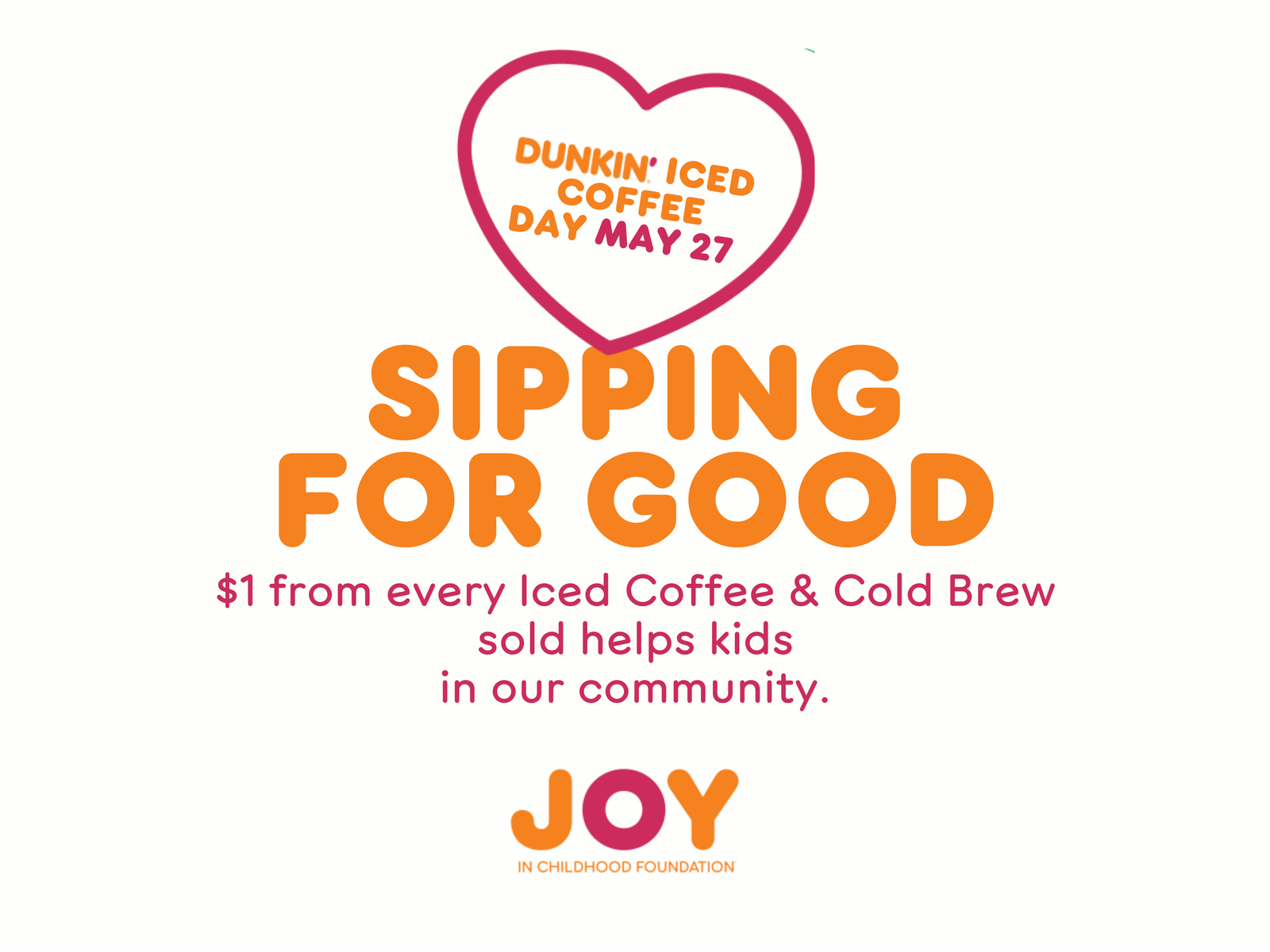 Dunkin' Iced Coffee Day