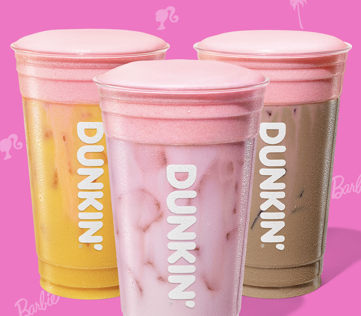 Official image for Dunkin' collaborates with Barbie on a pink summer beverage program