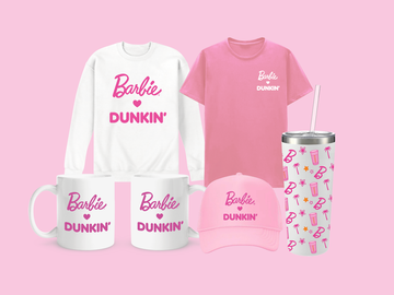 Celebrate National Pink Day with New Barbie® x Dunkin’® Merch