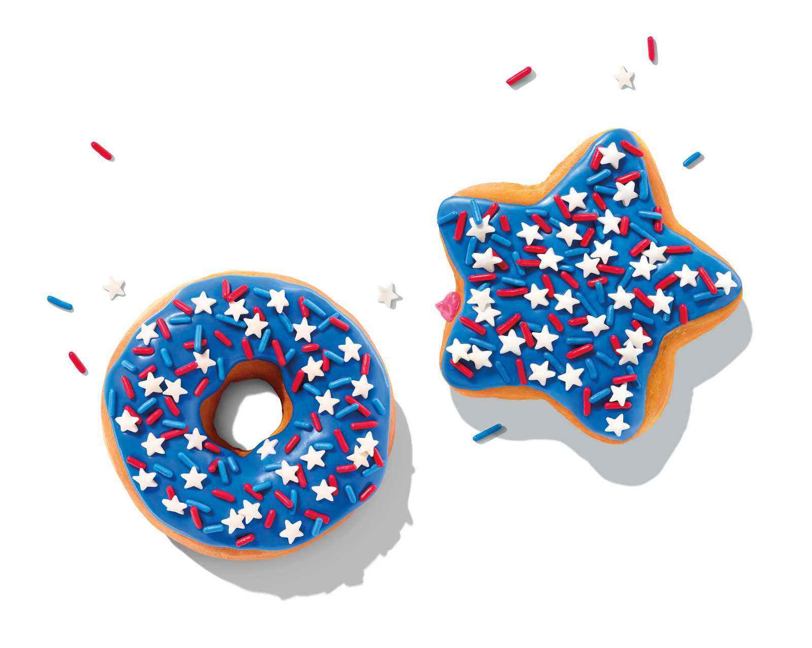 Dunkin' Rocket Pop Donut Star Shell  Stars and Stripes Donut