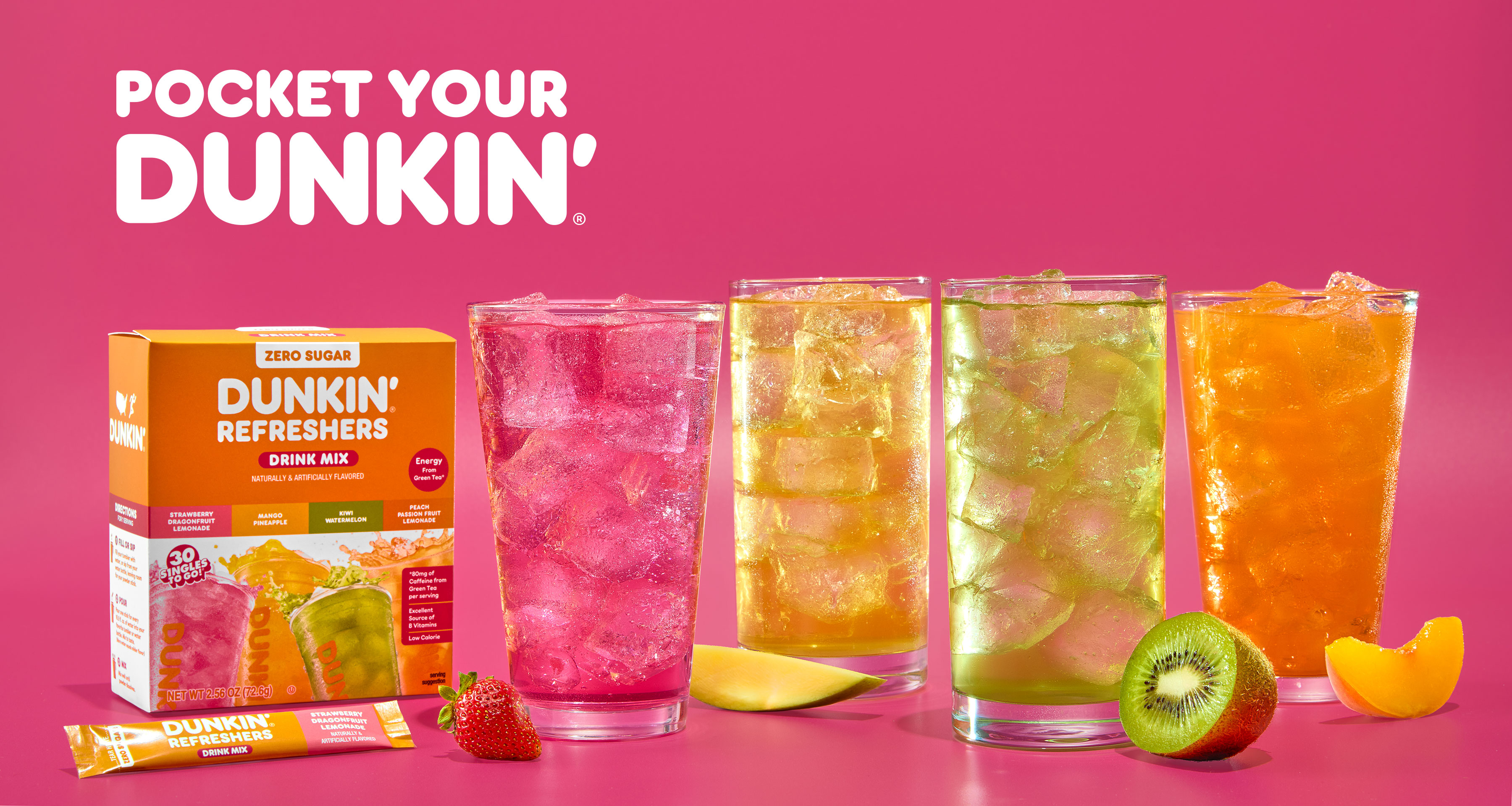 Dunkin' Refreshers Singles To Go Group Shot 1