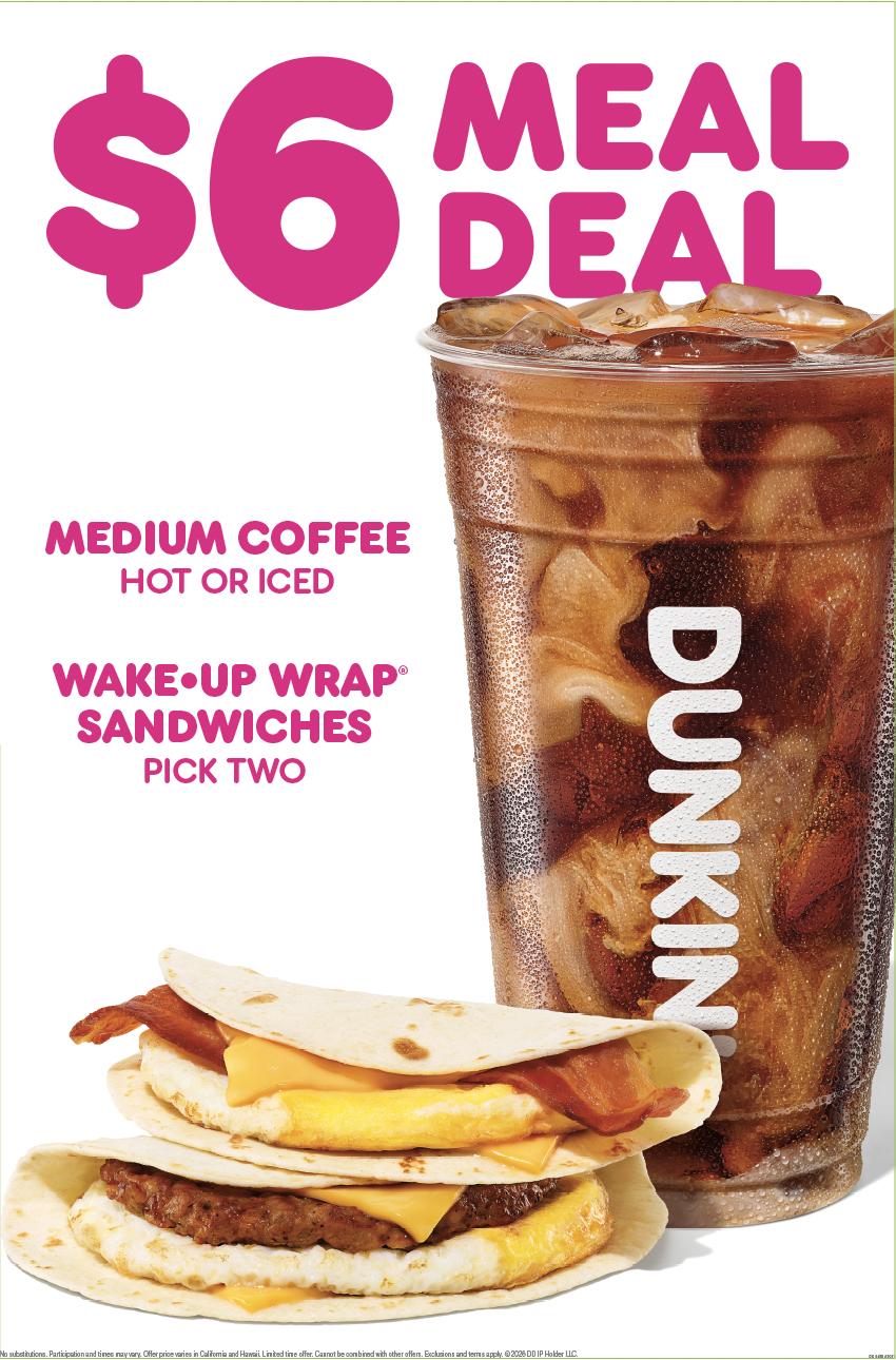 Dunkin 6 dollar Meal Deal