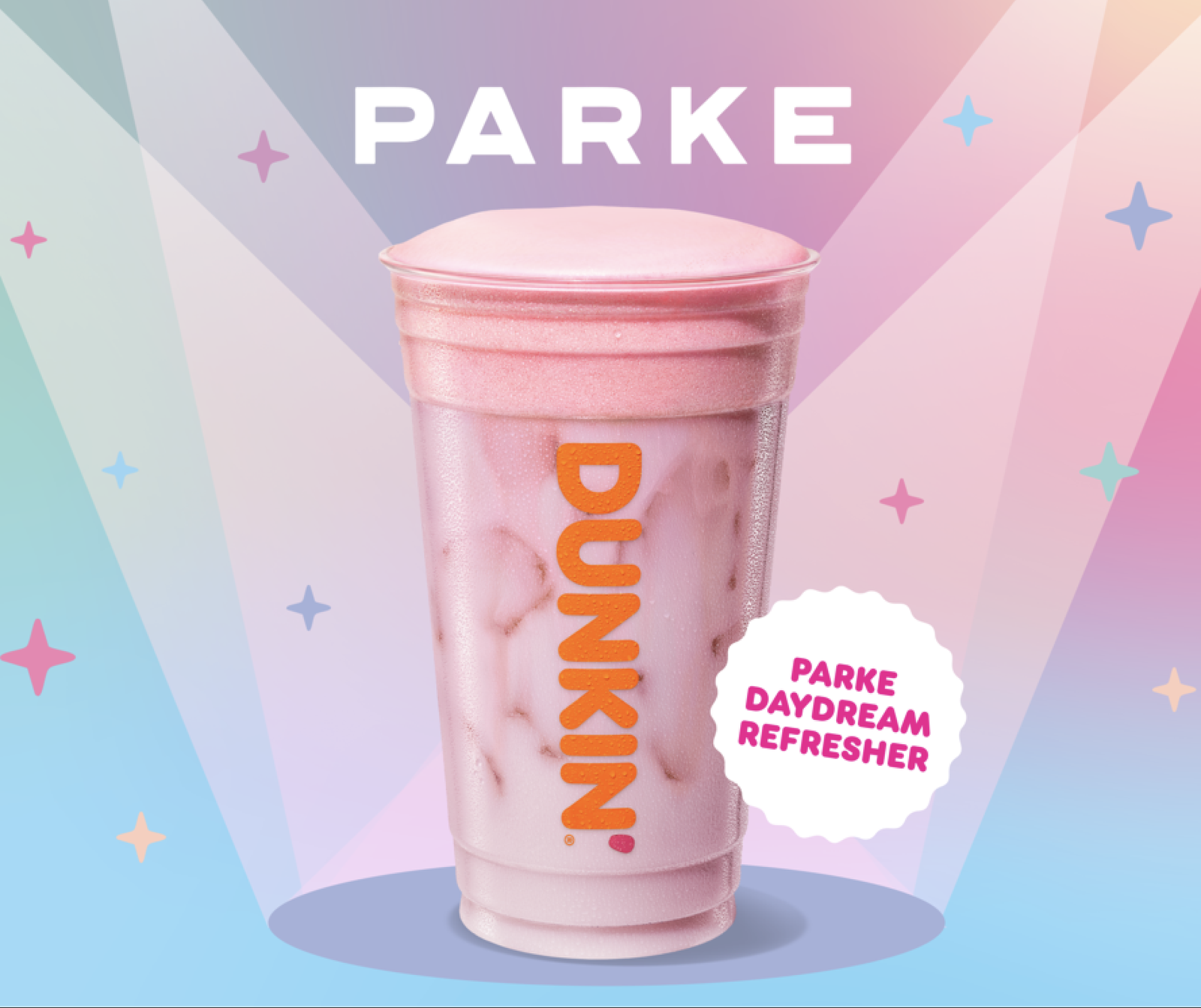 Official image for Dunkin' and Parke debut Parke Daydream Refresher and limited-edition apparel collection