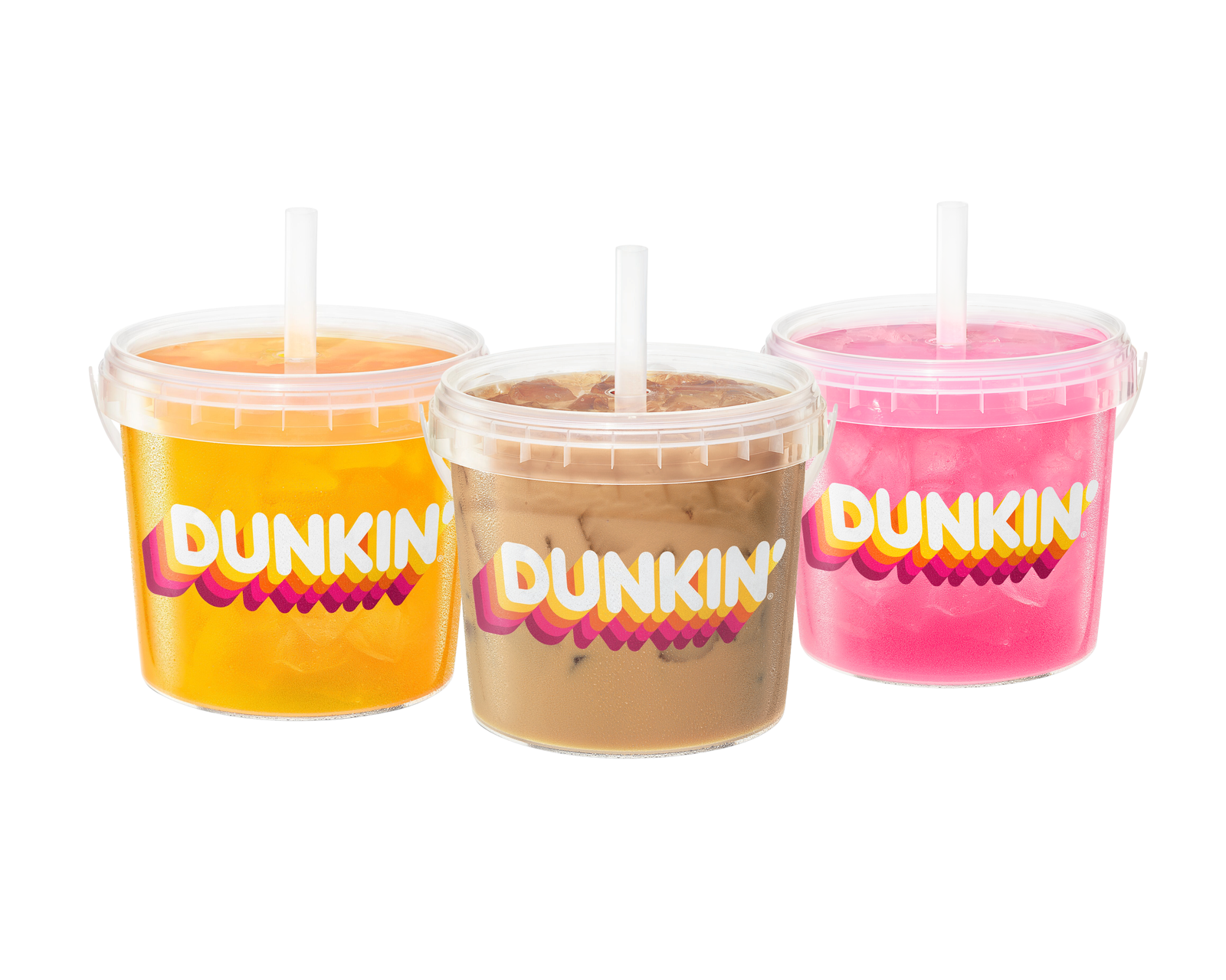 Dunkin' Iced Beverage Buckets 8.7 Launch Lineup