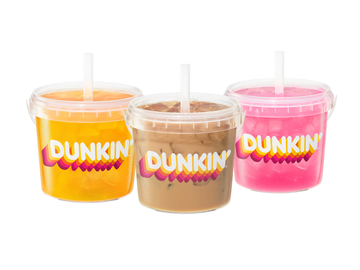 Dunkin' Iced Beverage Buckets 8.7 Launch Lineup
