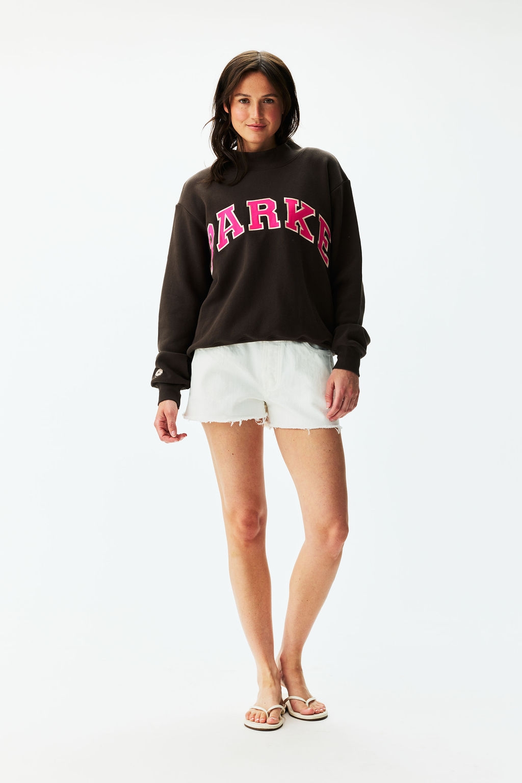 Espresso Varsity Mockneck