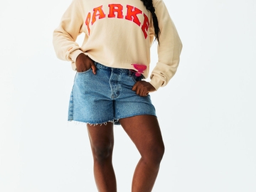 Latte Varsity Mockneck