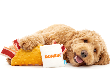 Dunkin' Wake-Up Wrap Dog Toy Dunkin' Wake-Up Wrap Dog Toy