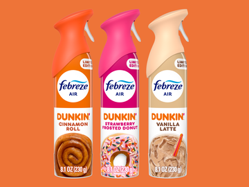Febreze and Dunkin’® Brew Up a First-Of-Its-Kind Scent Collection Febreze and Dunkin’® Brew Up a First-Of-Its-Kind Scent Collection