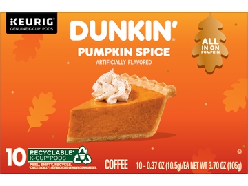 Dunkin' Pumpkin Spice Flavored K-Cup® pods 