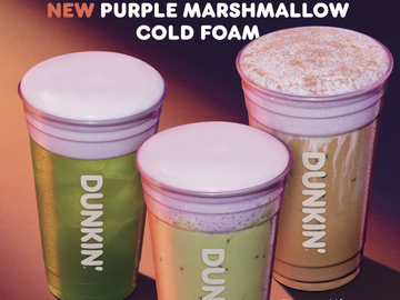 Dunkin' Purple Marshmallow Cold Foam