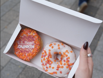 Dunkin' and L.L.Bean Treated Bostonians to a National Coffee Day Celebration at the Seaport