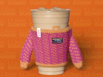 Dunkin' x L.L.Bean Birdseye Sweater Cup Sleeve