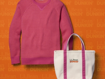 Dunkin' x L.L.Bean Birdseye Sweater Boat and Tote Dunkin' x L.L.Bean Birdseye Sweater Boat and Tote