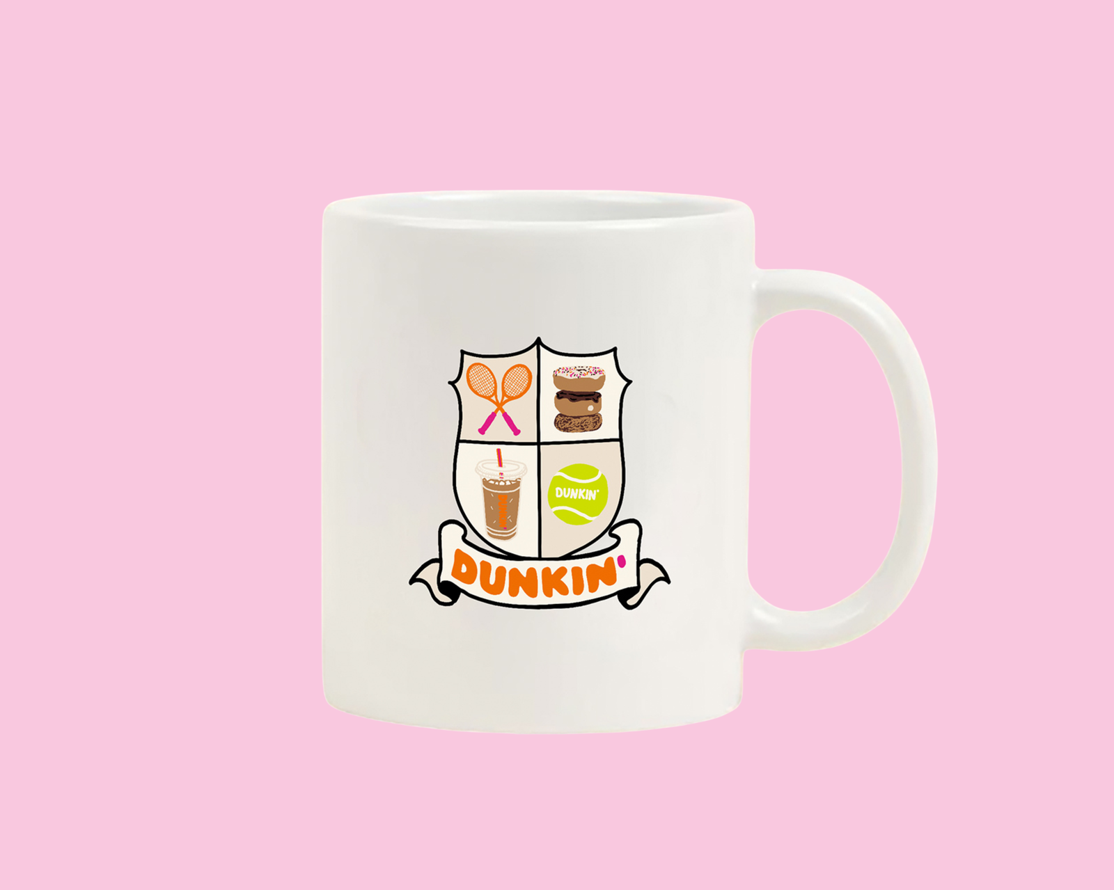 Official image for Dunkin' and HEAD release limited-edition tennis collection