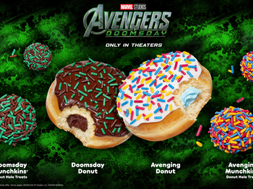 Dunkin and Marvel Studios Avengers Doomsday Bakery Lineup Dunkin and Marvel Studios Avengers Doomsday Bakery Lineup