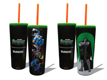Dunkin' x Avengers Doomsday-Themed Tumblers Dunkin' x Avengers Doomsday-Themed Tumblers
