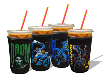 Dunkin' x Avengers Doomsday-Themed Character Cup Sleeves Dunkin' x Avengers Doomsday-Themed Character Cup Sleeves