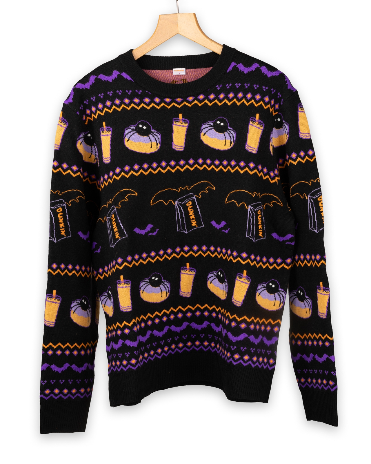 Spidey D Sweater Black Front