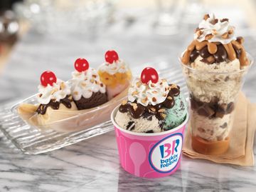 Baskin-Robbins Classic Sundaes Lineup