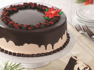 Baskin-Robbins Rings in the Holiday Season with New Ganache Poinsettia Ice Cream Cake and Peppermint & Winter OREO® Cookies Polar Pizza™ Ice Cream Treat
