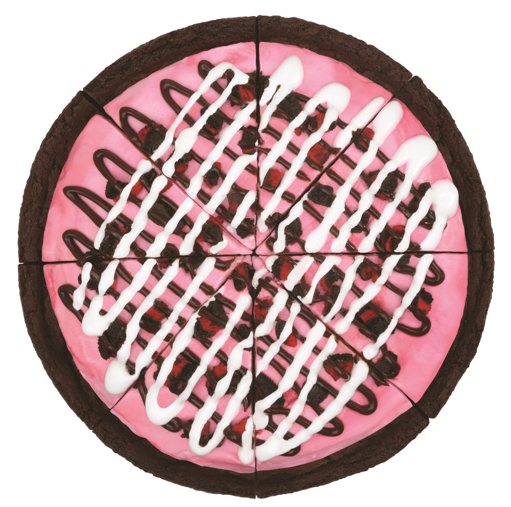 Peppermint Ice Cream and Winter OREO Cookies Polar Pizza