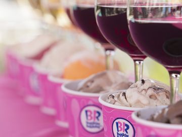 Just in Time for Mother’s Day, Say Cheers to Mom with Wine and Ice Cream Pairings, and New Floral Stripe Cake