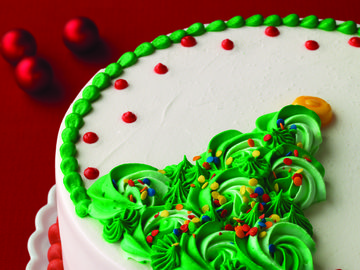 Rosette Christmas Tree Cake 1